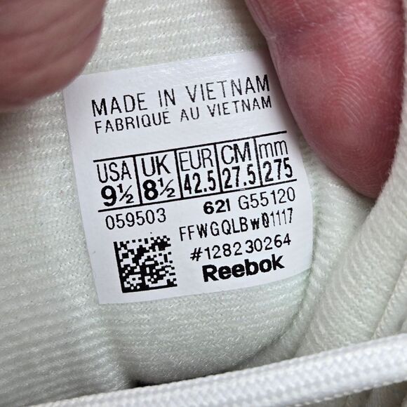 REEBOK Question Mid Allen Iverson Pink Toe White and Pink Sneakers Size 9.5 Mens - Picture 9 of 10